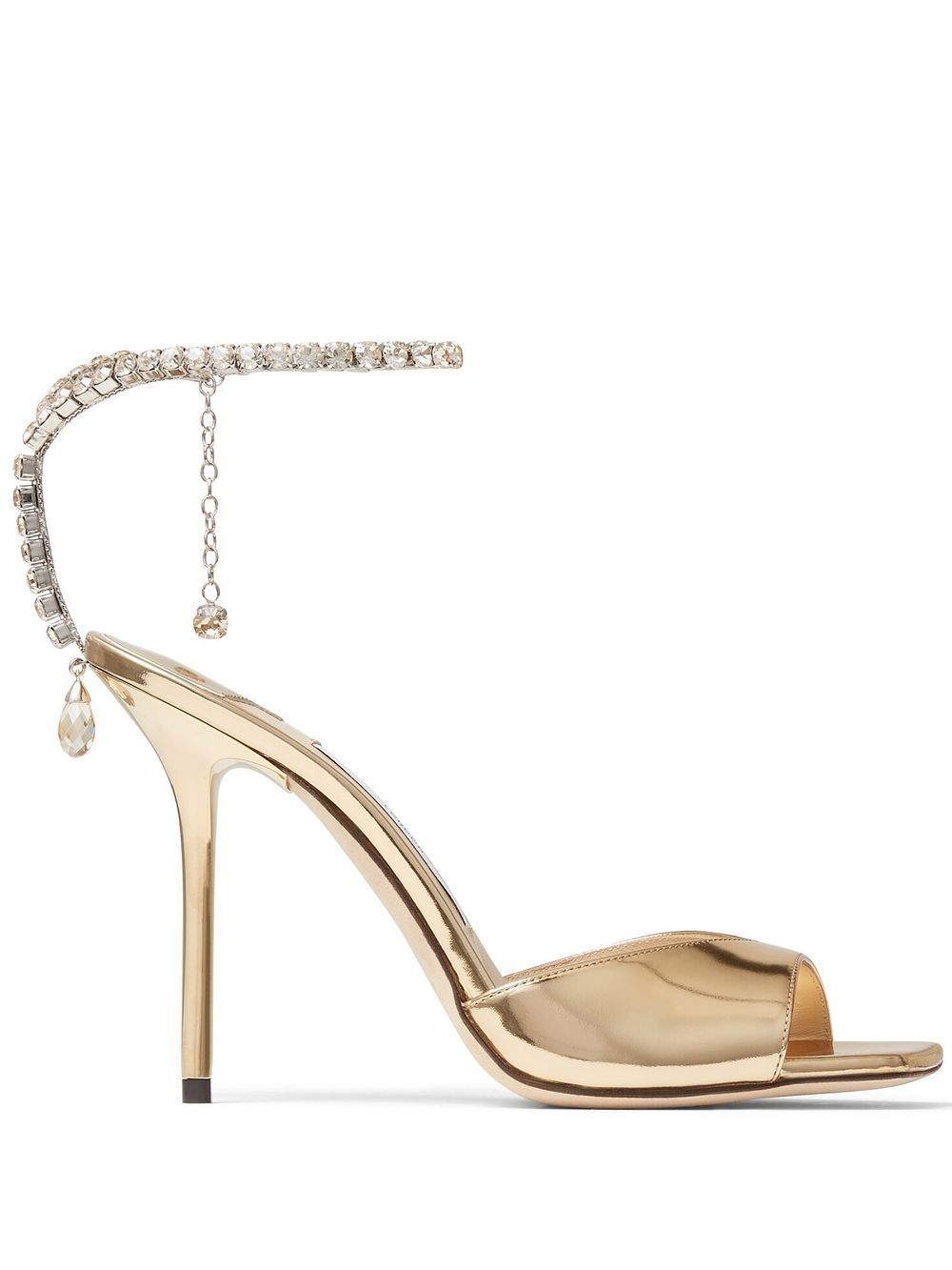Jimmy Choo Saeda 高跟凉鞋 - 金色