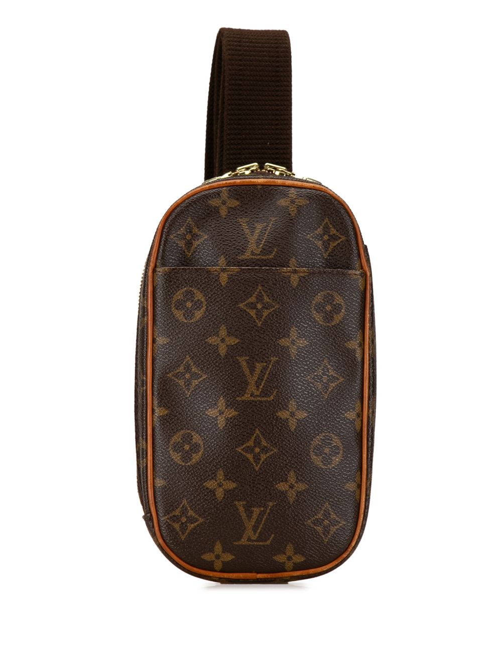 Louis Vuitton Pre-Owned Monogram Pochette Gange 斜挎包（2004年典藏款） - 褐色