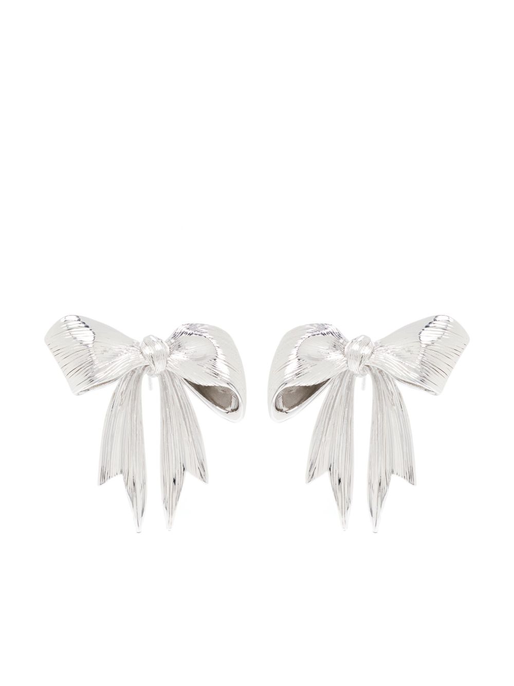 SHUSHU/TONG x YVMIN Stringy Bowknot 耳环 - 黑色