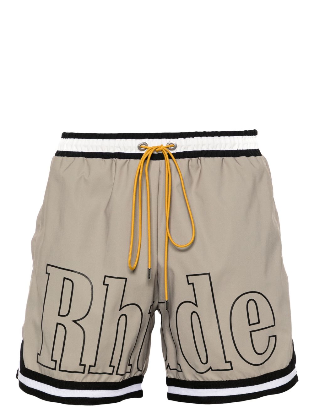 RHUDE 中腰泳裤 - 绿色