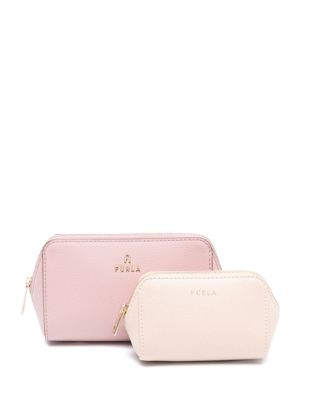 Furla Continental 皮质化妆包 - 粉色