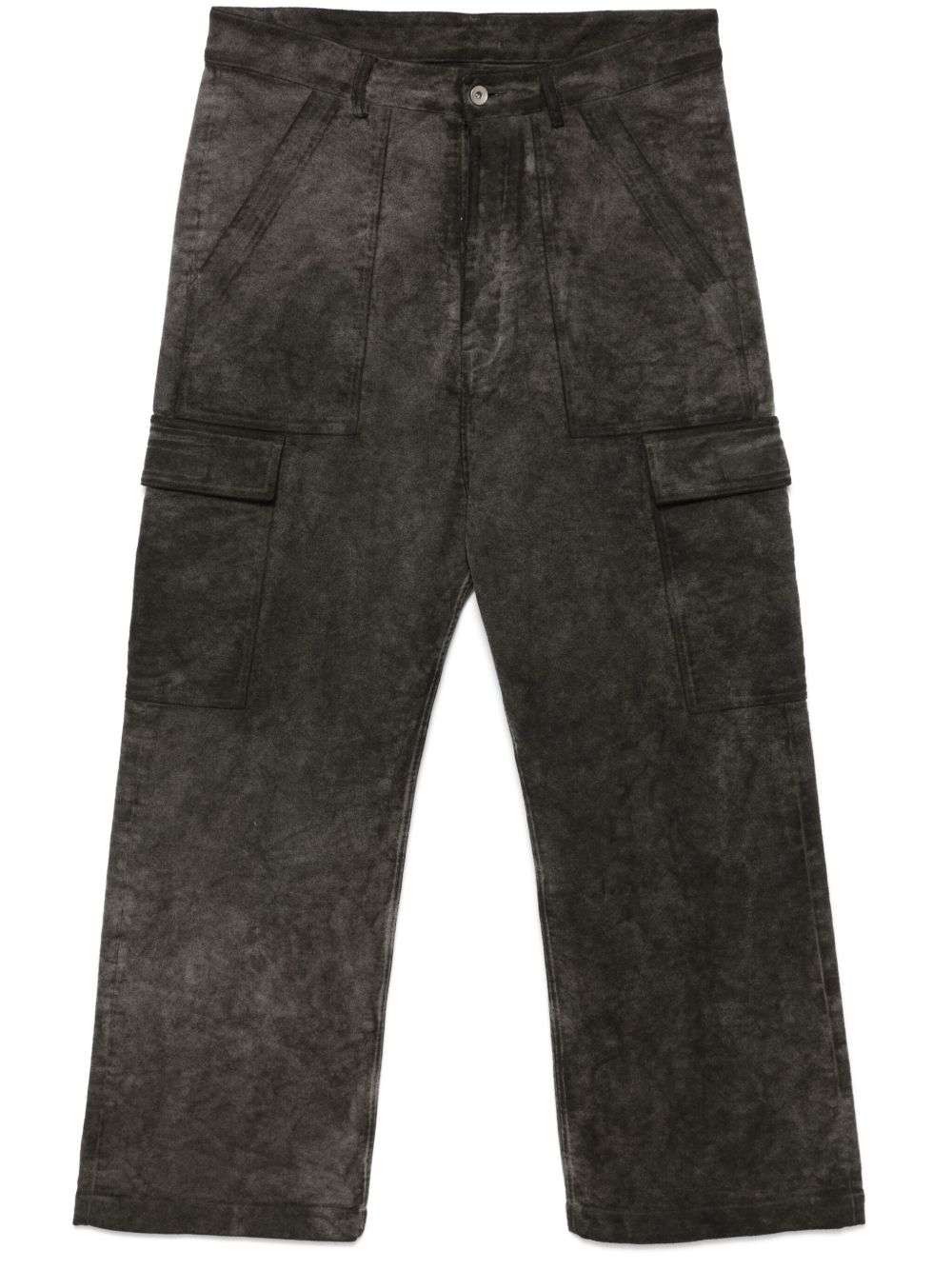 Rick Owens DRKSHDW 仿旧工装裤 - 褐色