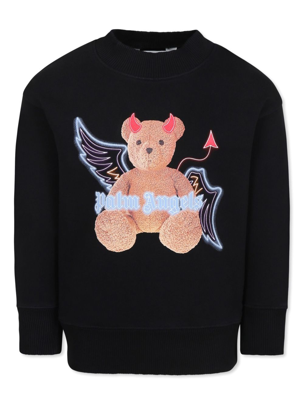 Palm Angels Kids Bear-print sweatshirt - 黑色