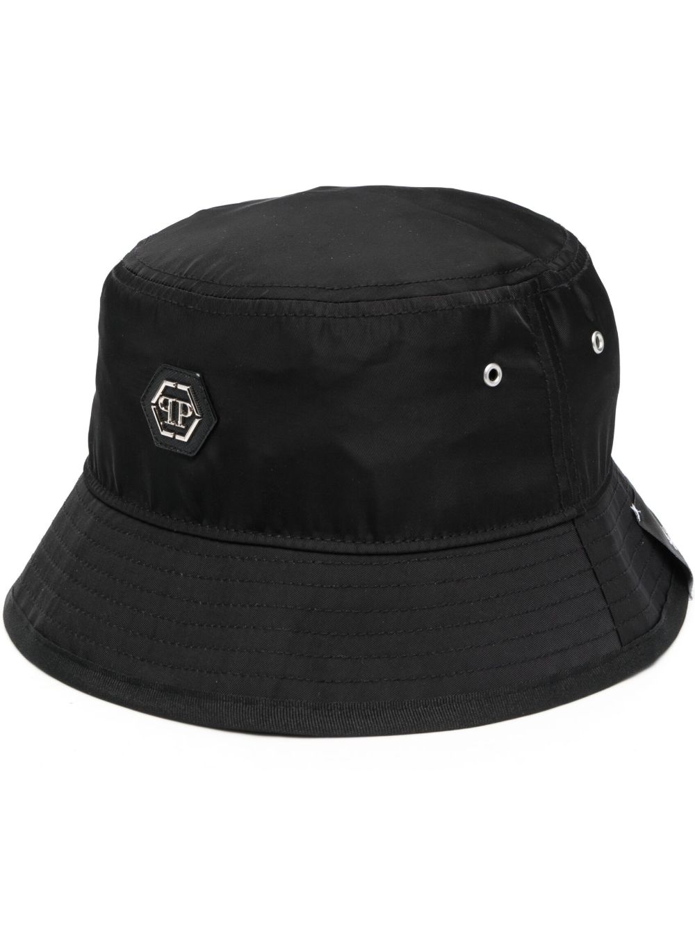 Philipp Plein 标贴渔夫帽 - 黑色