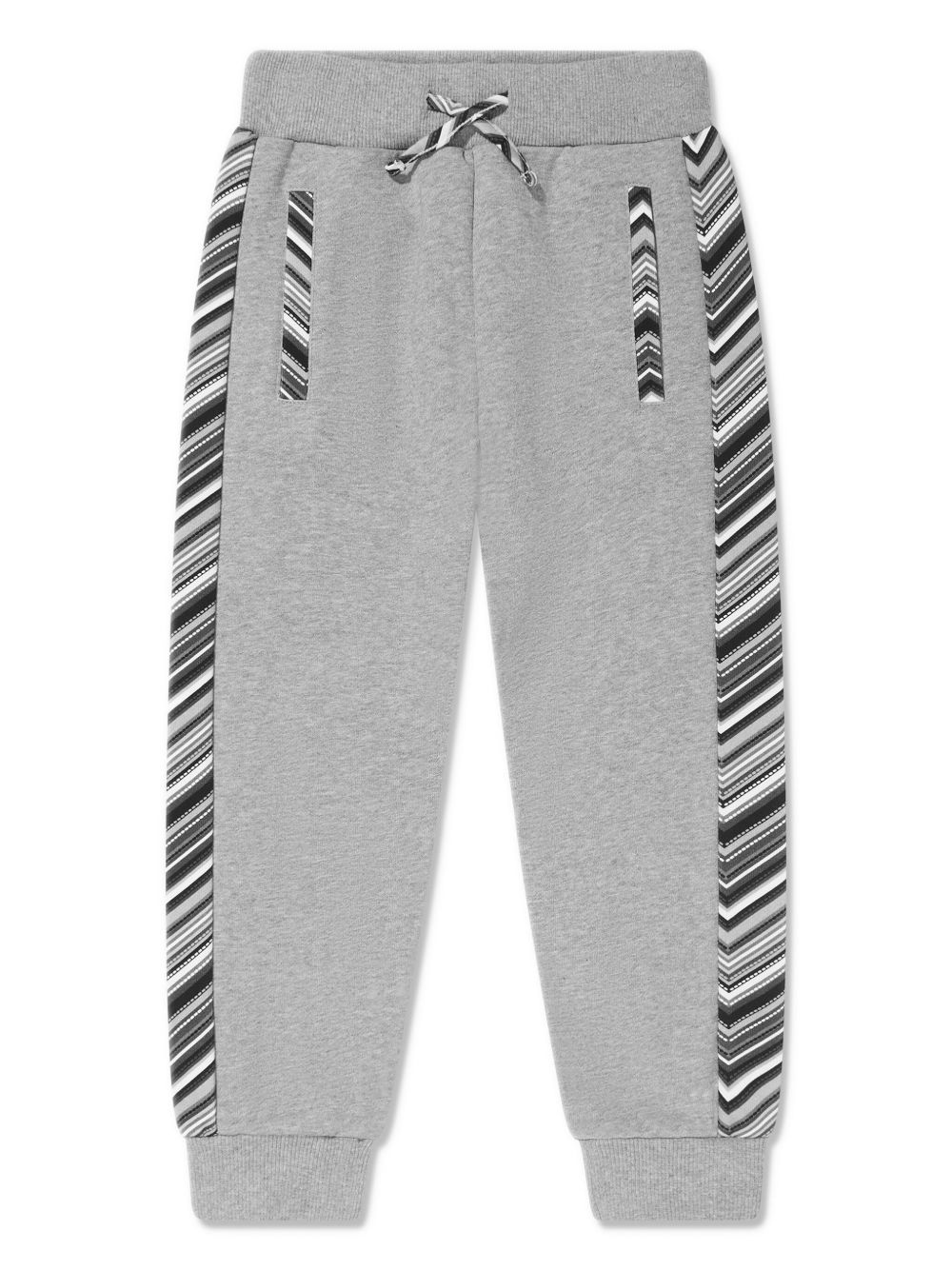 Missoni Kids 棉运动裤 - 灰色
