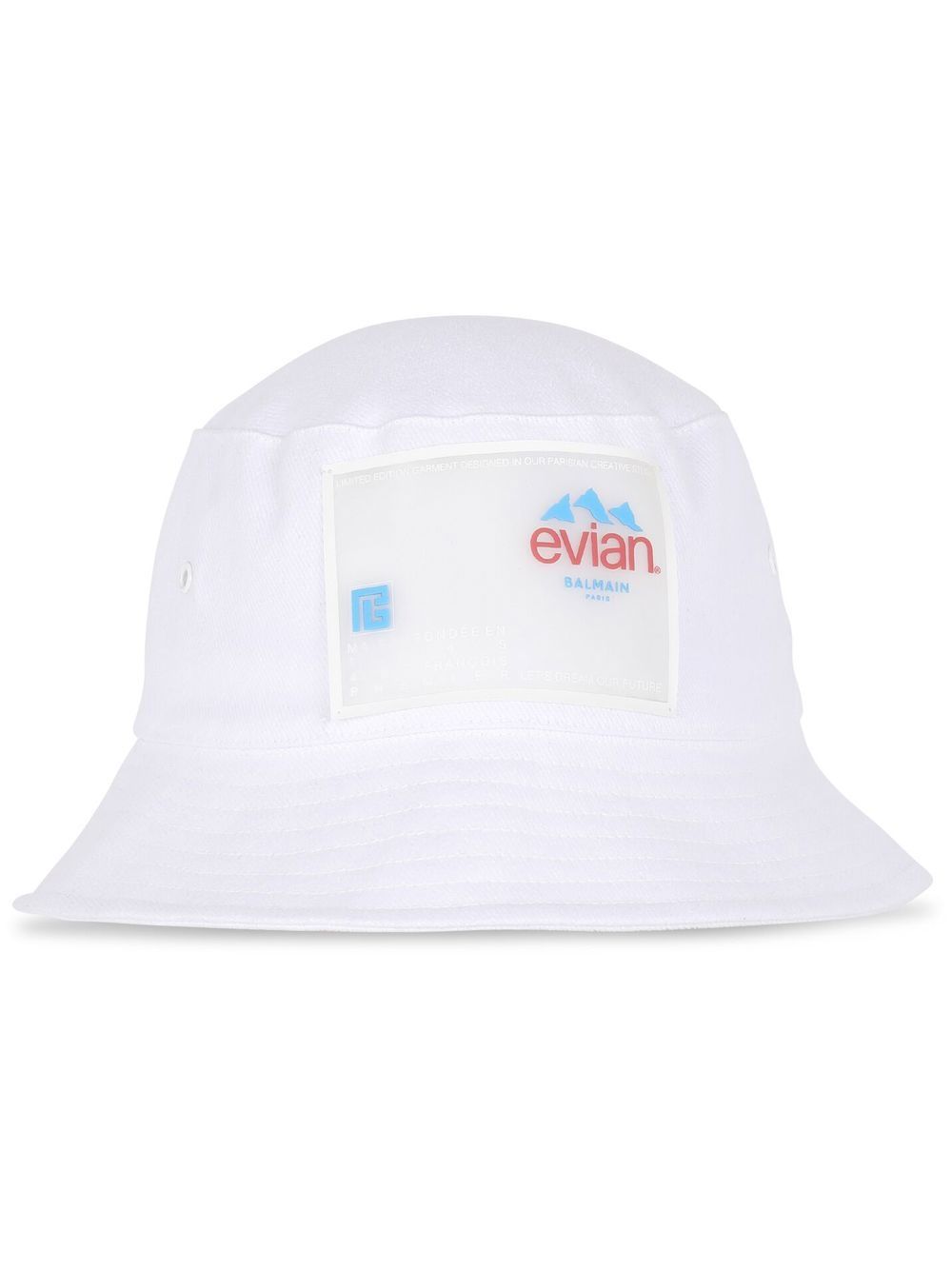 Balmain Evian 贴花渔夫帽 - 白色