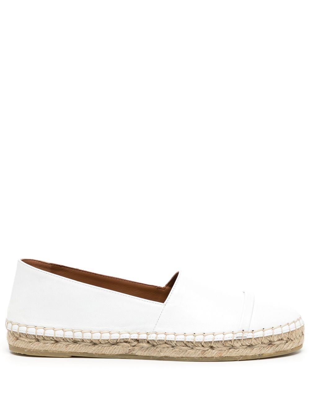 Malone Souliers Remi 1 套穿式草编鞋 - 白色