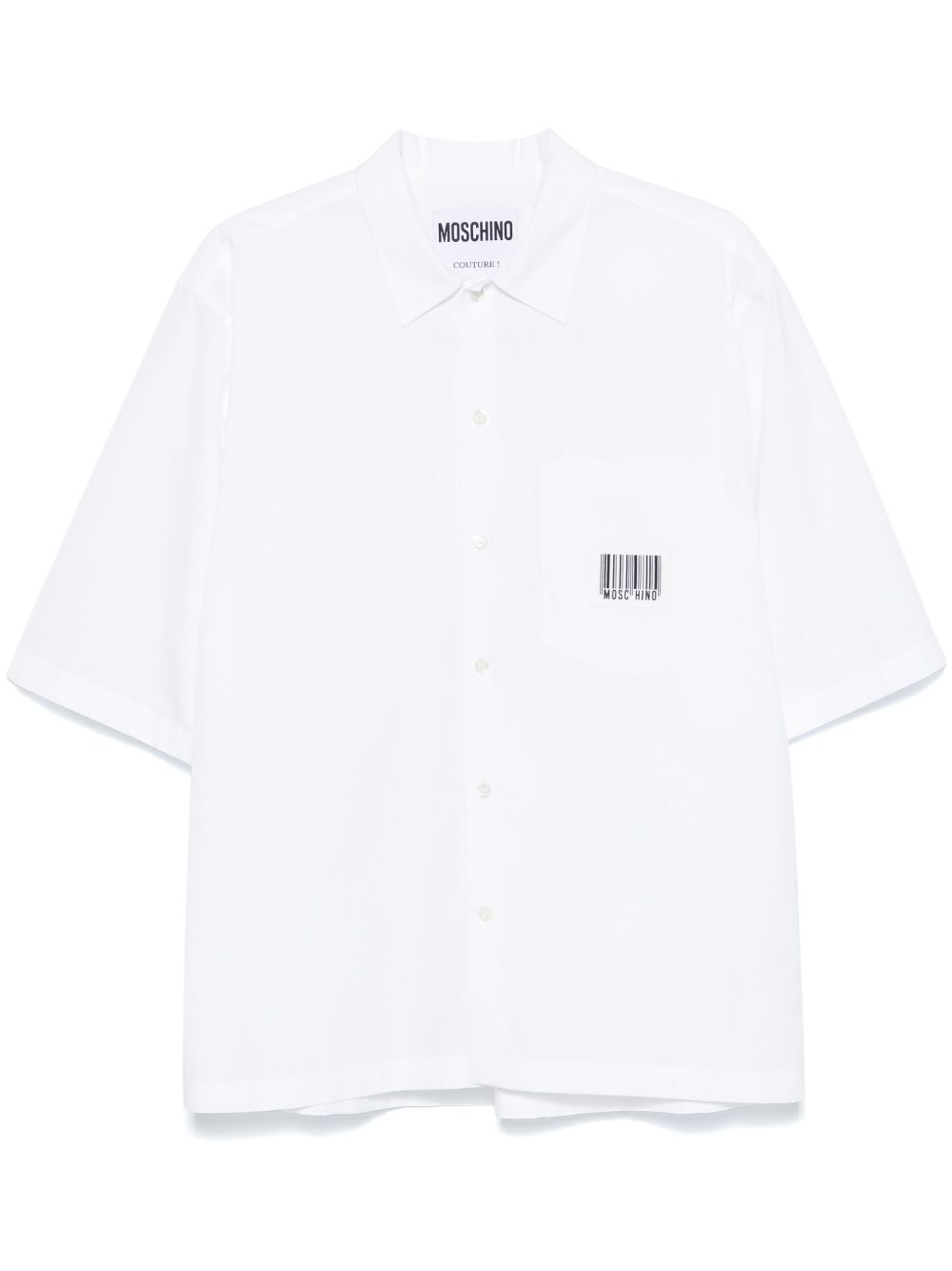 Moschino 标贴衬衫 - 白色
