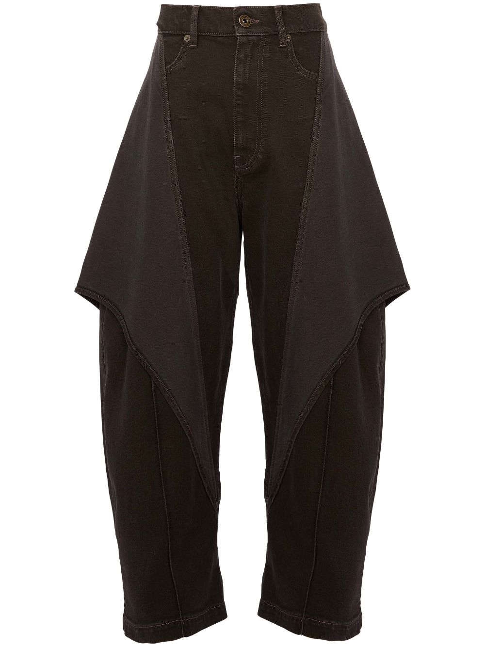 JW Anderson 雕塑感露踝牛仔裤 - 灰色