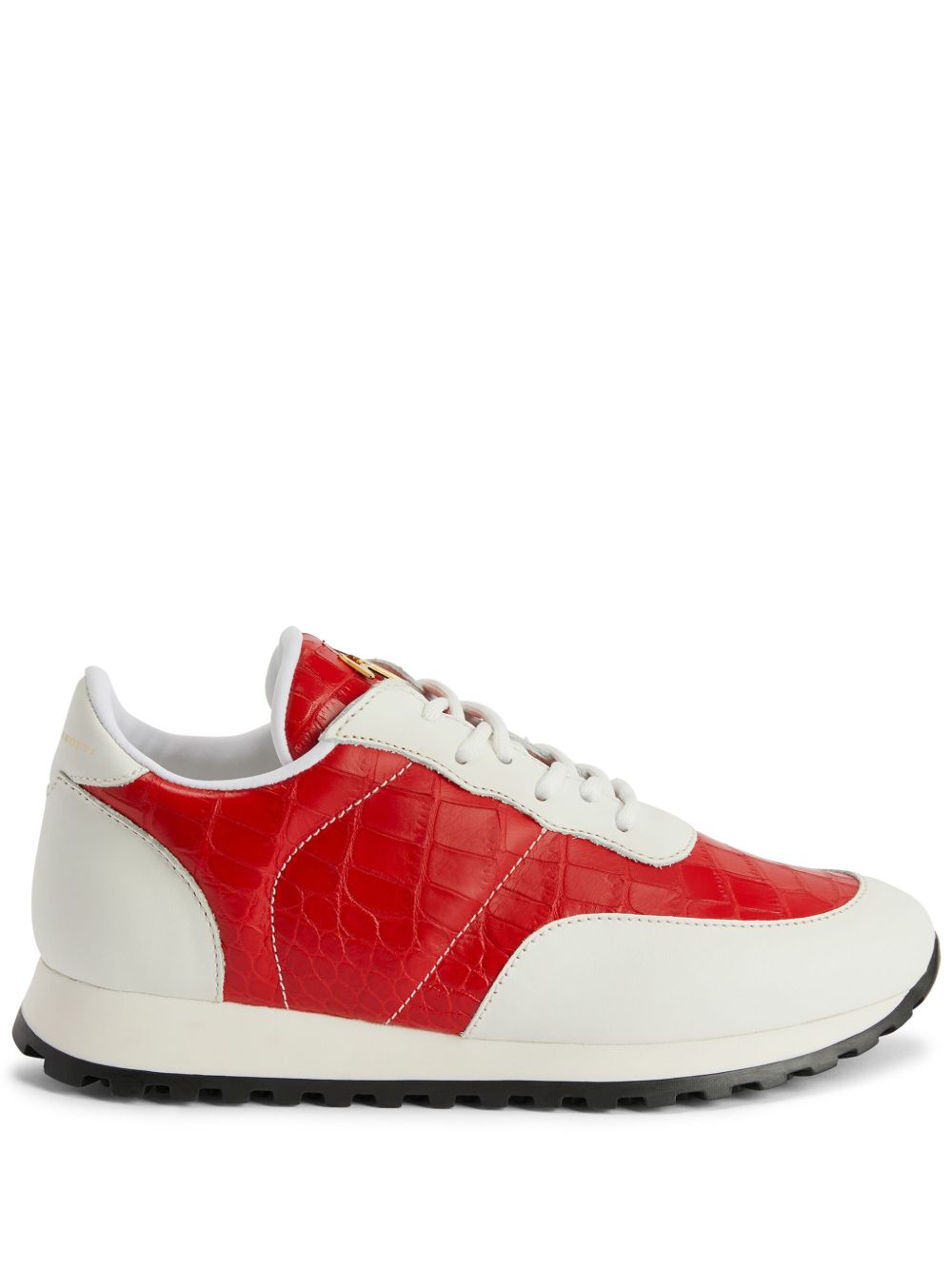 Giuseppe Zanotti Jimi 拼接运动鞋 - 红色