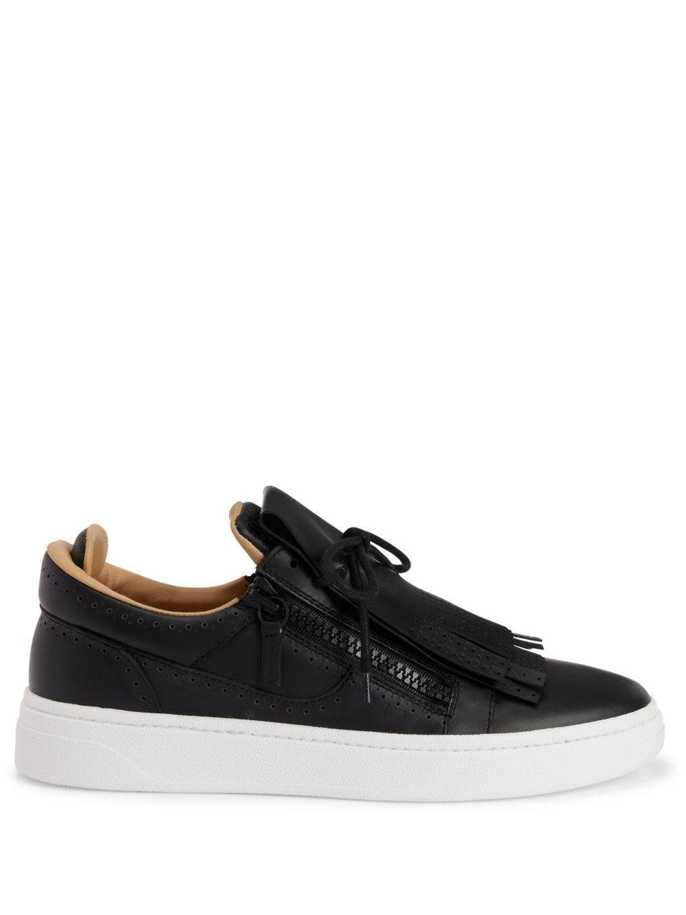 Giuseppe Zanotti GZ94 皮质低帮运动鞋 - 黑色