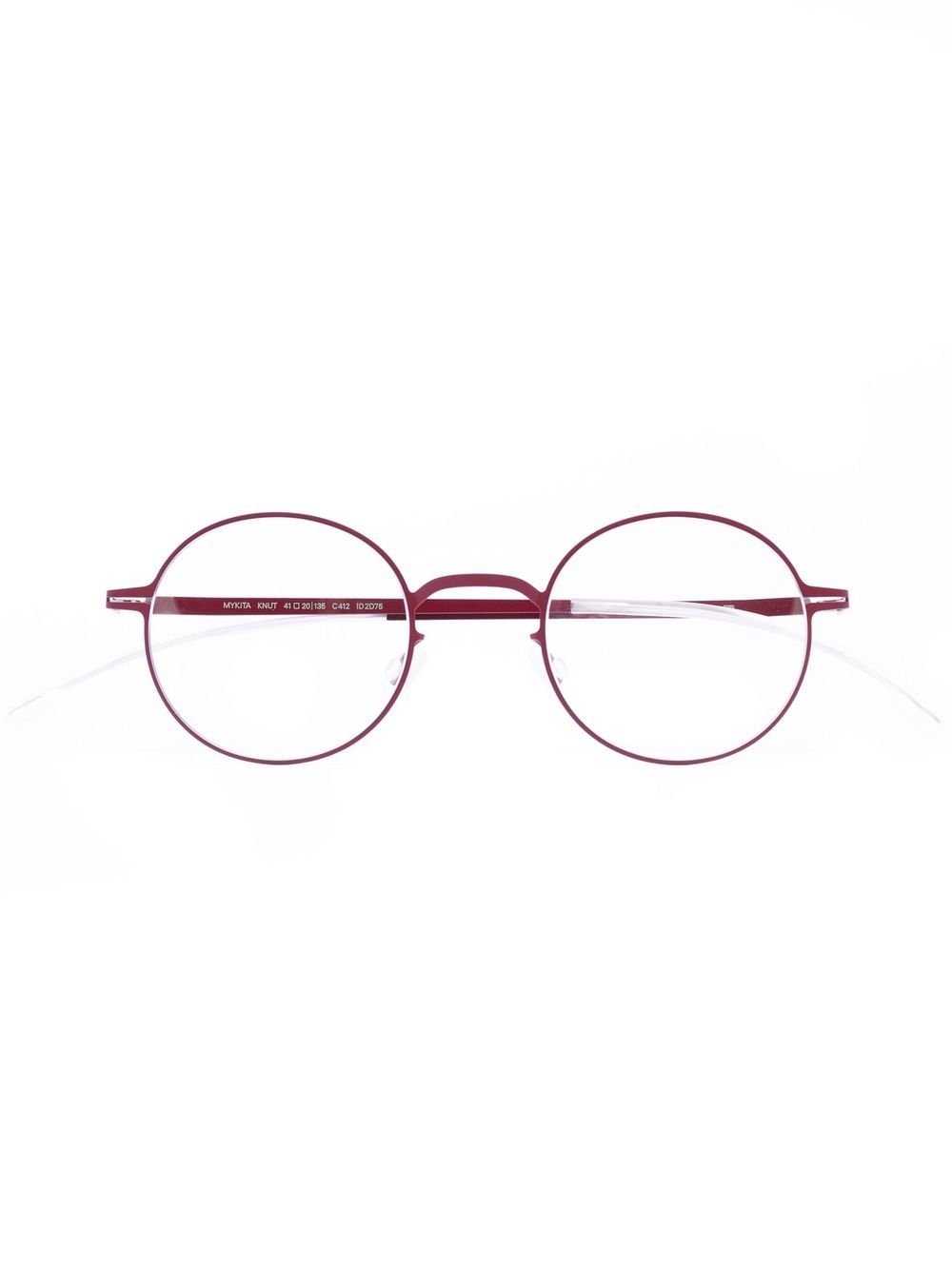 Mykita 圆框眼镜 - 红色