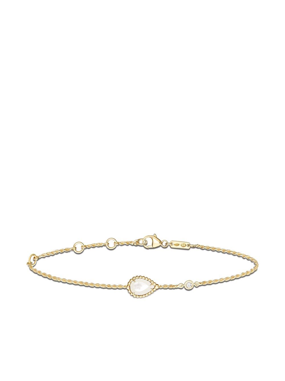 Boucheron Serpent Bohème 18k金钻石与珍珠母手链 - 金色