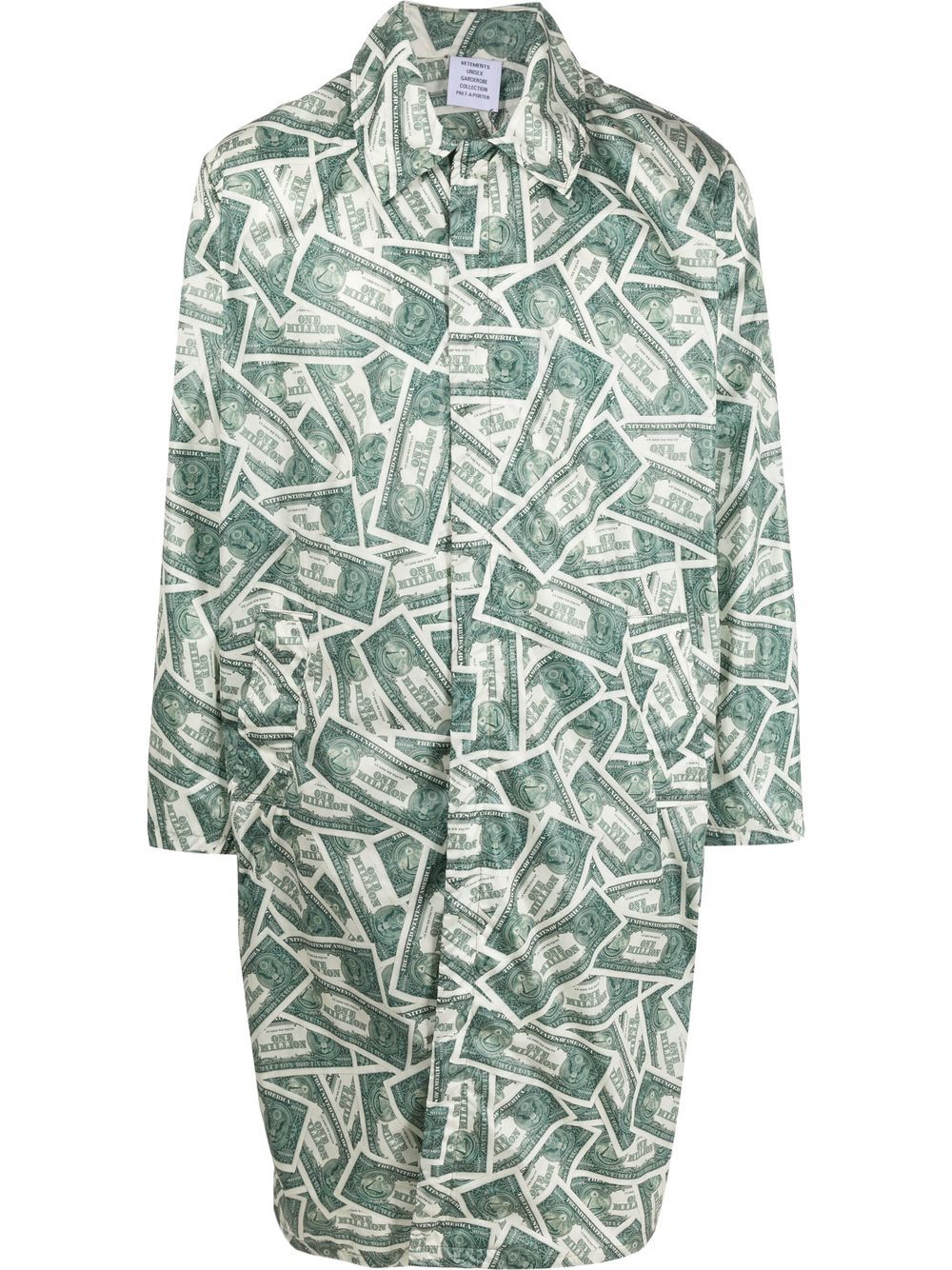 VETEMENTS Million Dollar 单排扣外套 - 绿色