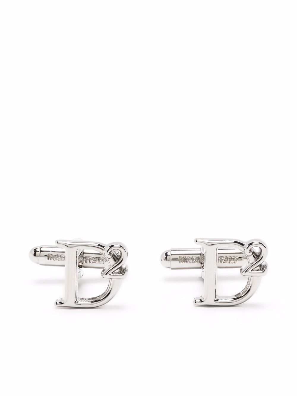 DSQUARED2 D2 袖扣 - 银色
