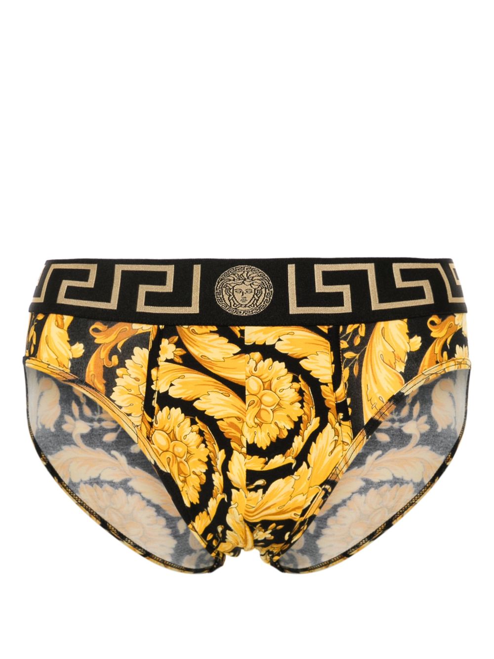 Versace Greca Border 三角内裤 - 黑色