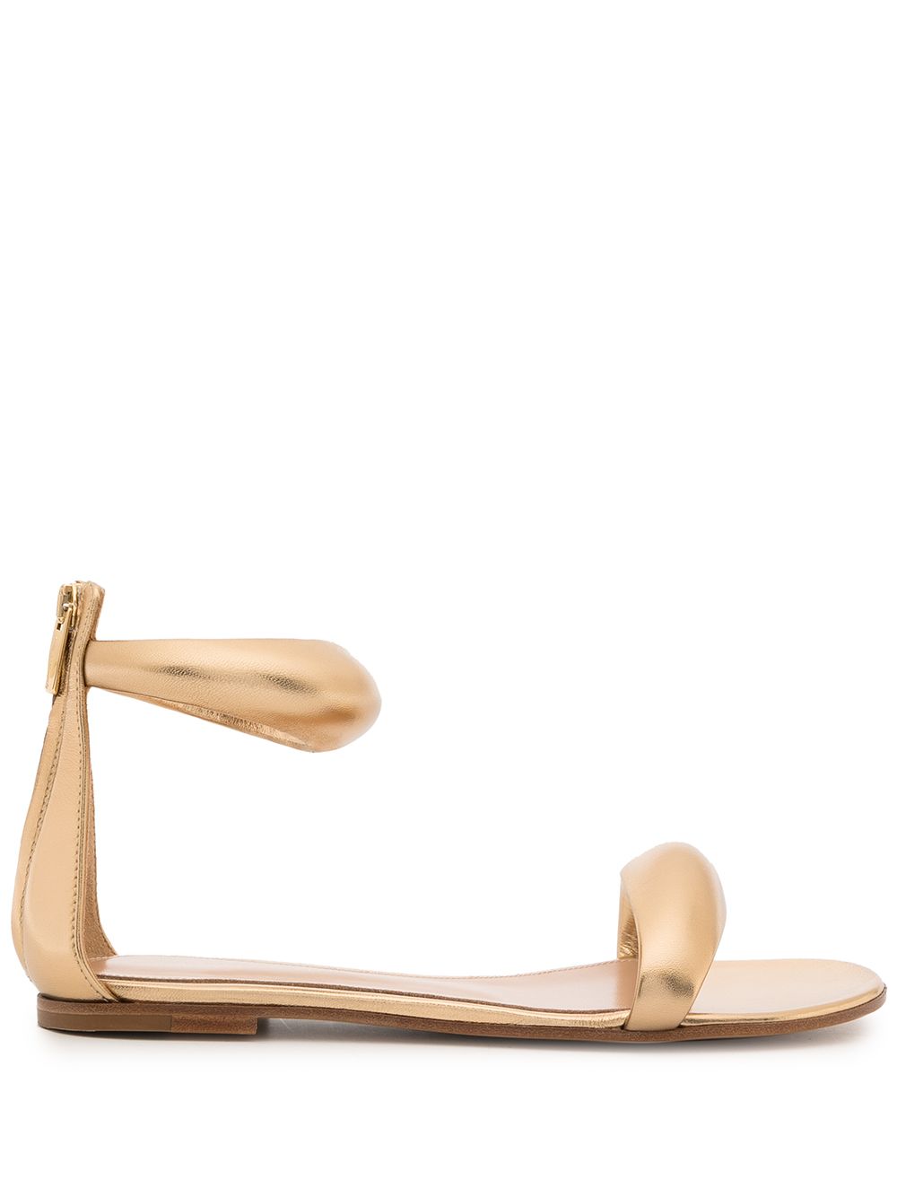 Gianvito Rossi Bijoux 05 金属感凉鞋 - 金色