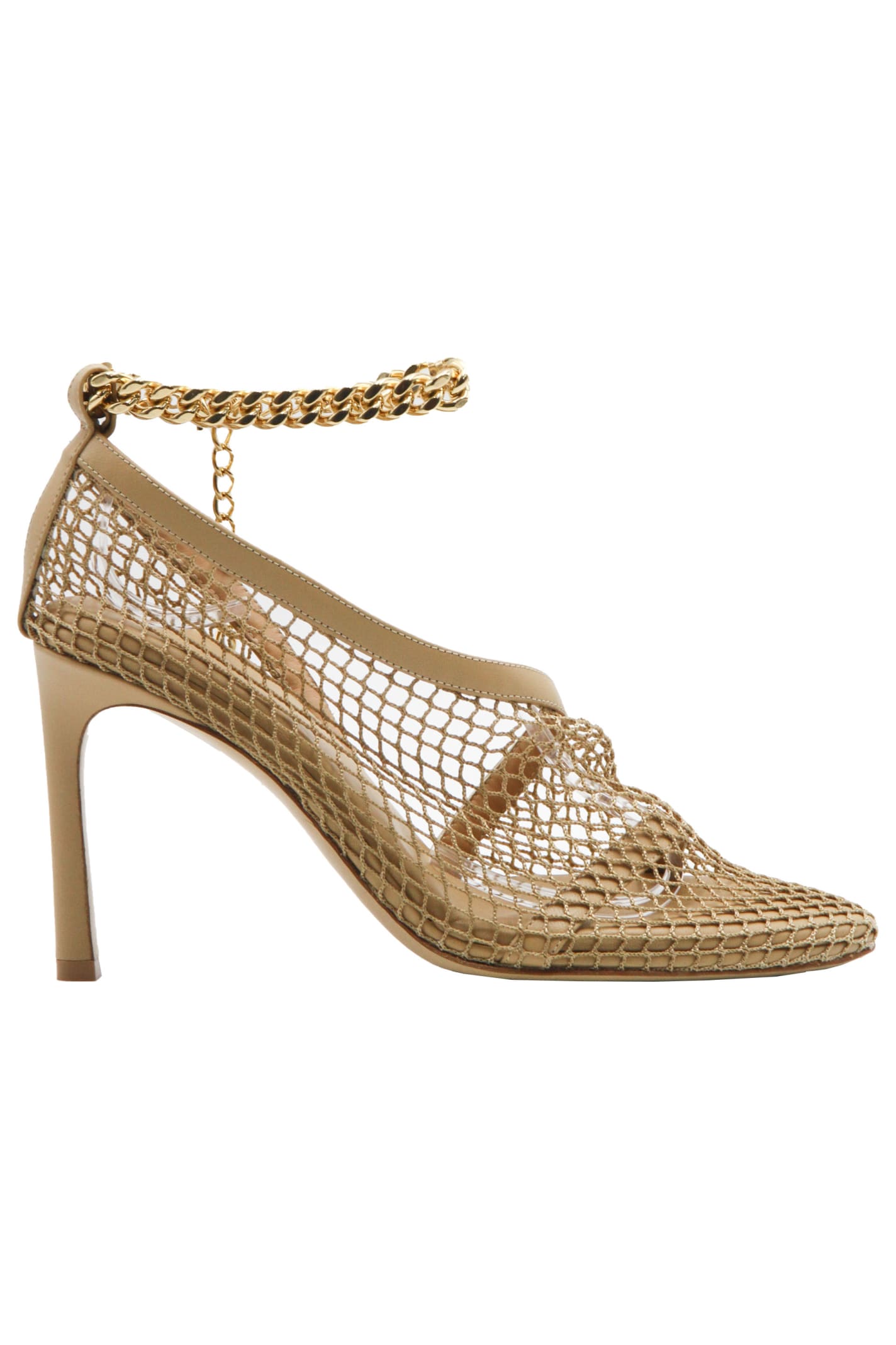 Bottega Veneta Stretch Sandals In Leather And Mesh