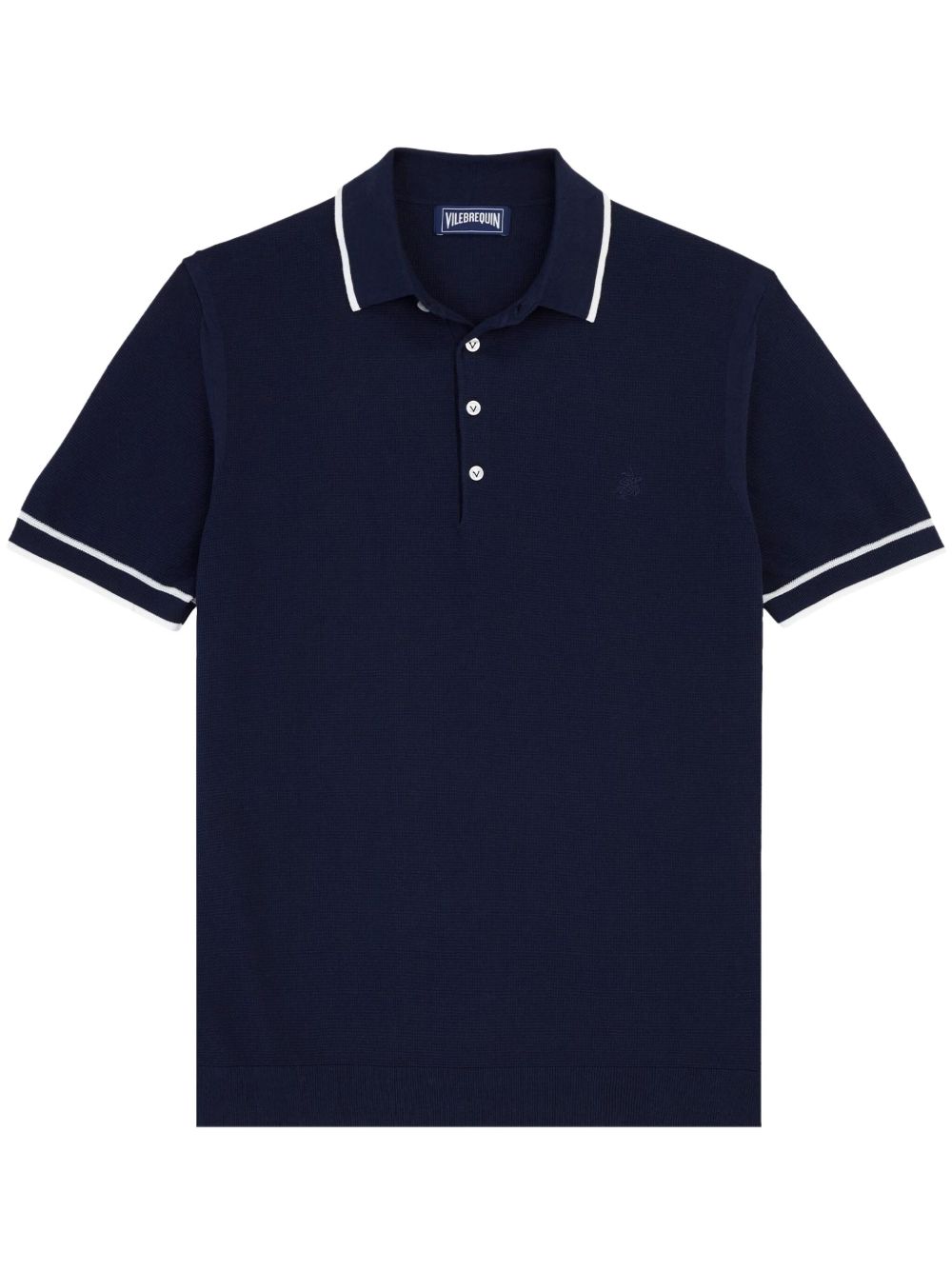 Vilebrequin logo刺绣polo衫 - 蓝色
