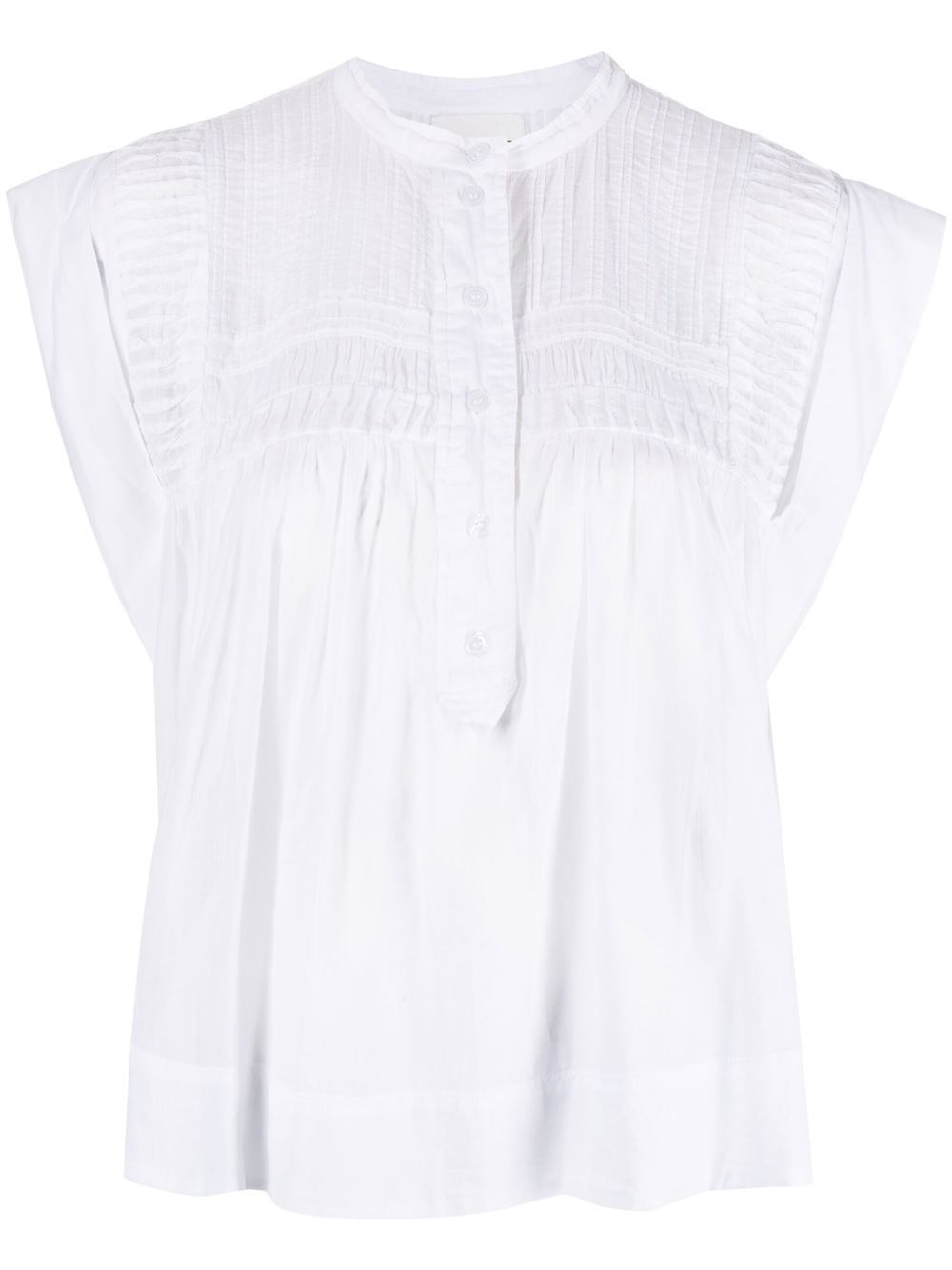 MARANT ÉTOILE Leaza 褶饰罩衫 - 白色