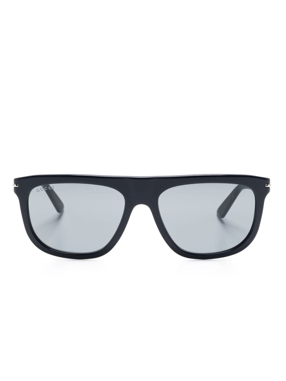 Gucci Eyewear 椭圆形框太阳眼镜 - 蓝色