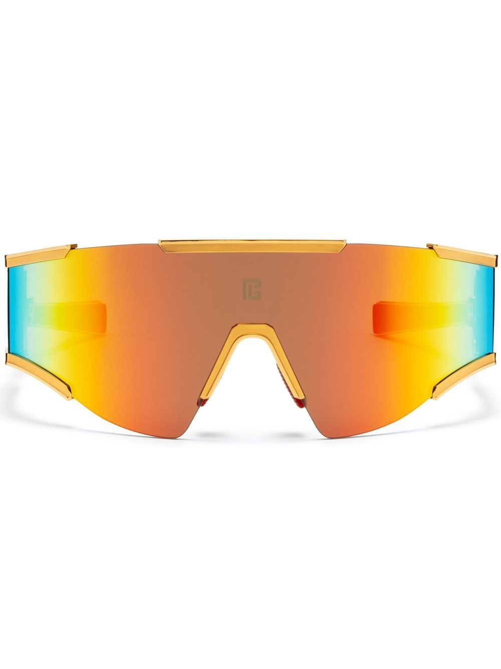 Balmain Eyewear Fleche 超大框太阳眼镜 - 金色