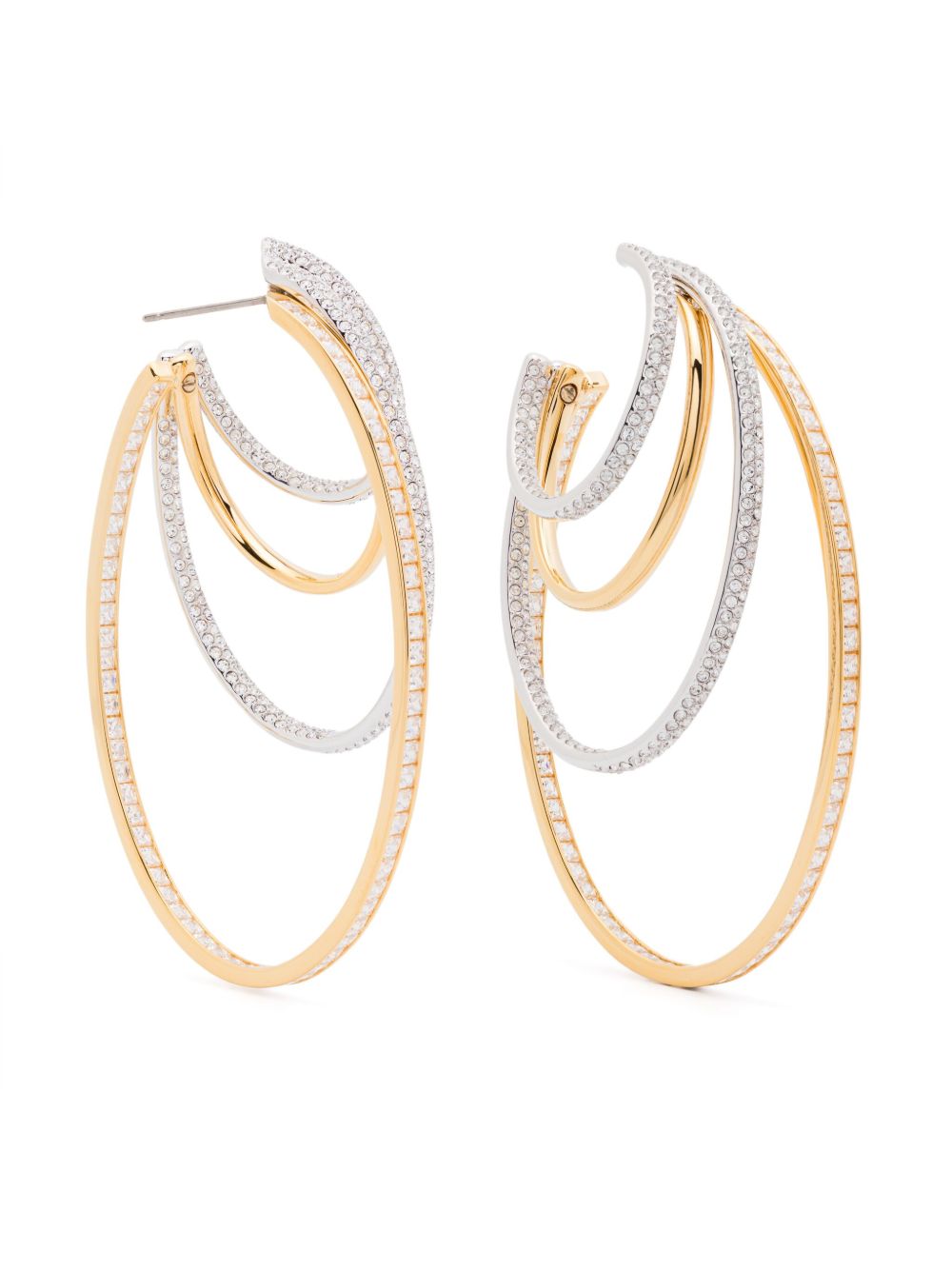 Swarovski Hyperbola 耳环 - 金色