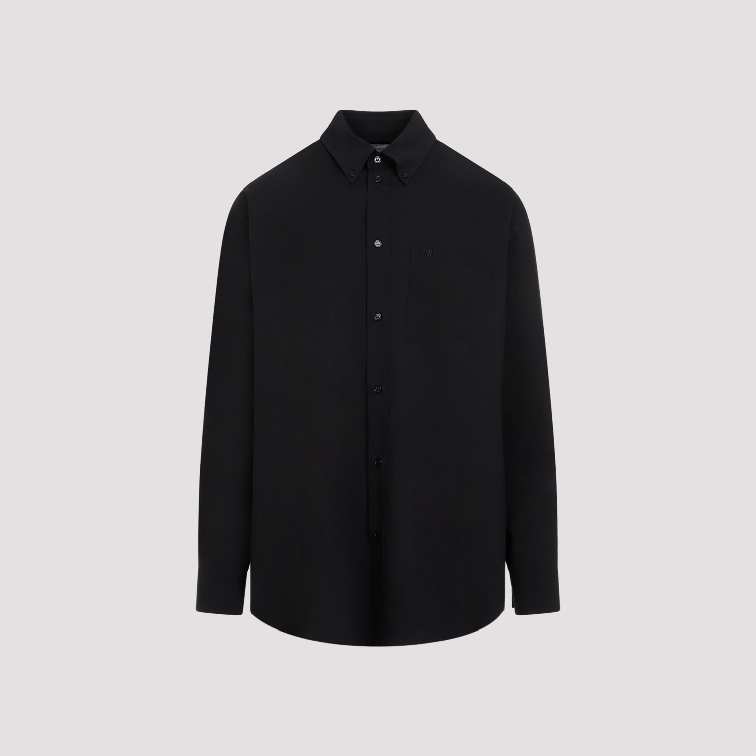 Off-White Emb Cotton Shirt