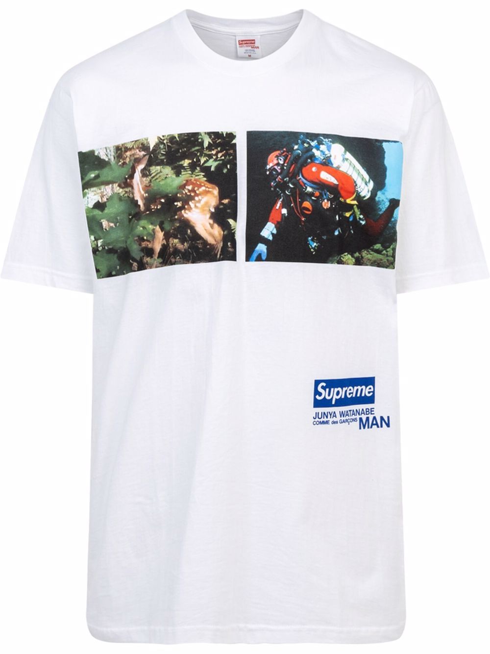 Supreme x Junya Watanabe Nature T恤 - 白色