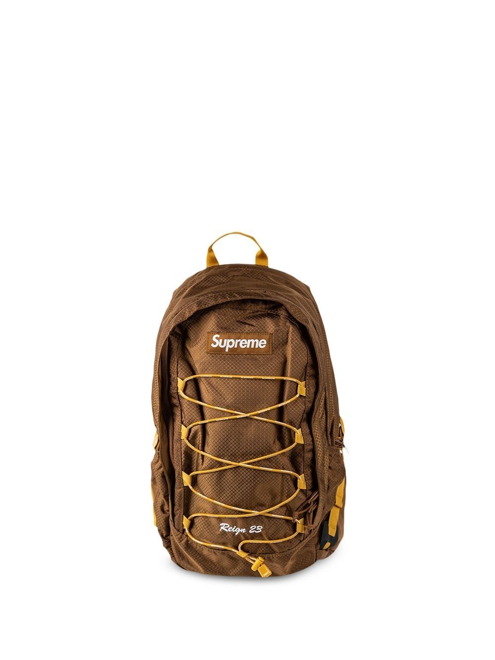 Supreme 盒形logo双肩包 - 黑色