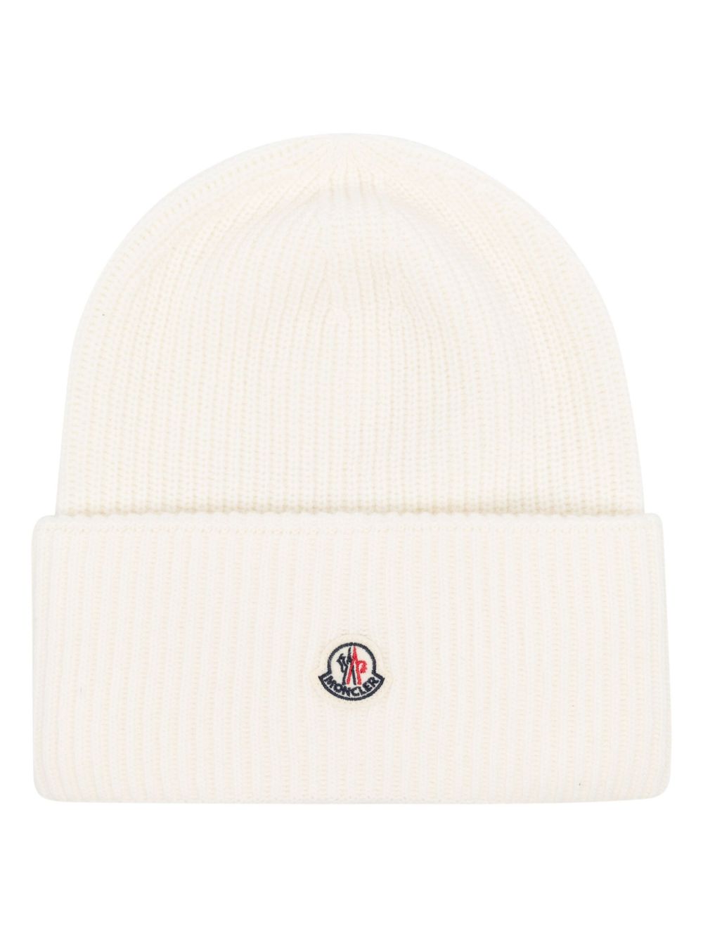 Moncler 羊毛套头帽 - 白色