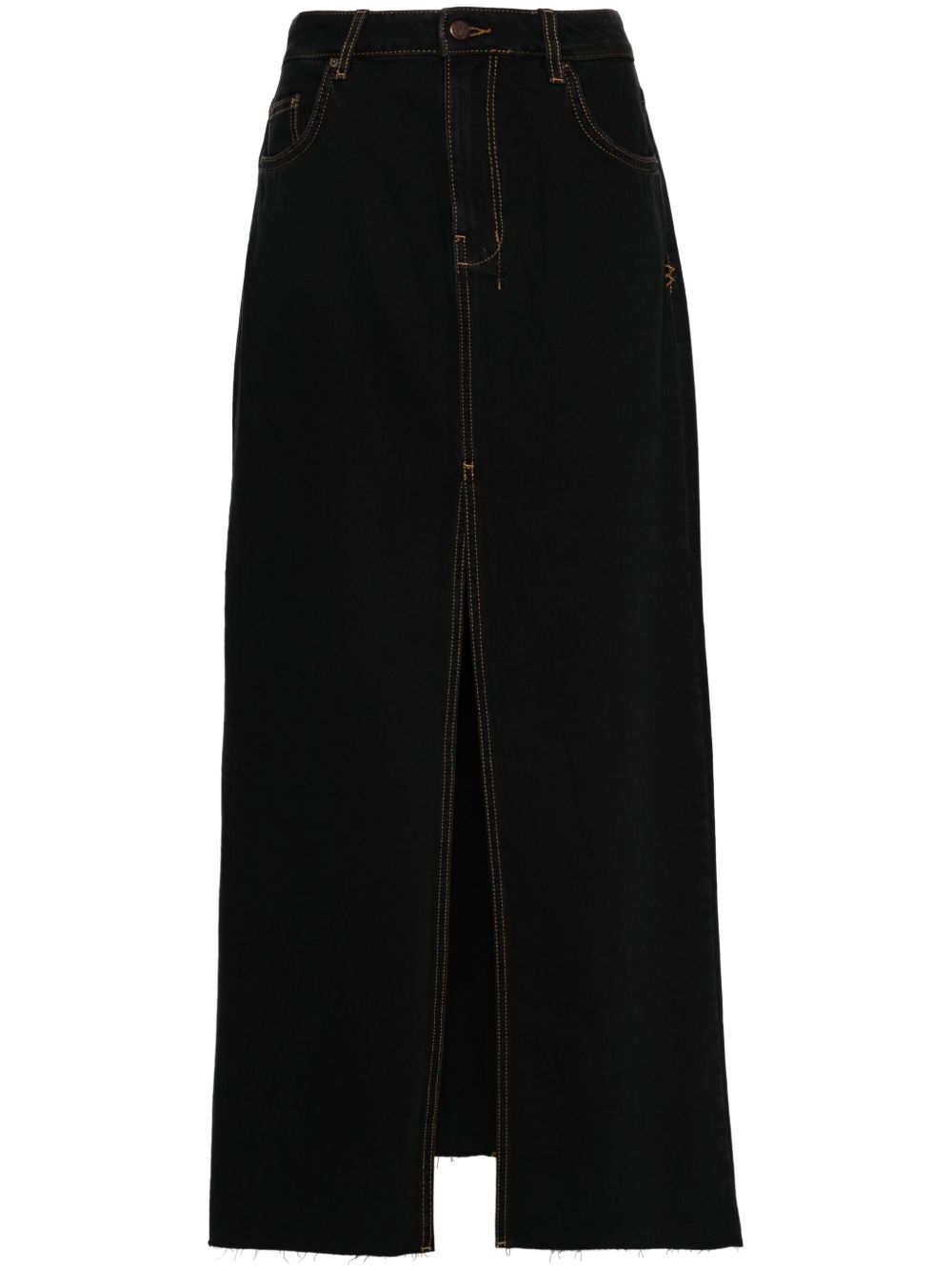 Ksubi Kara Maxi 牛仔半身裙 - 黑色