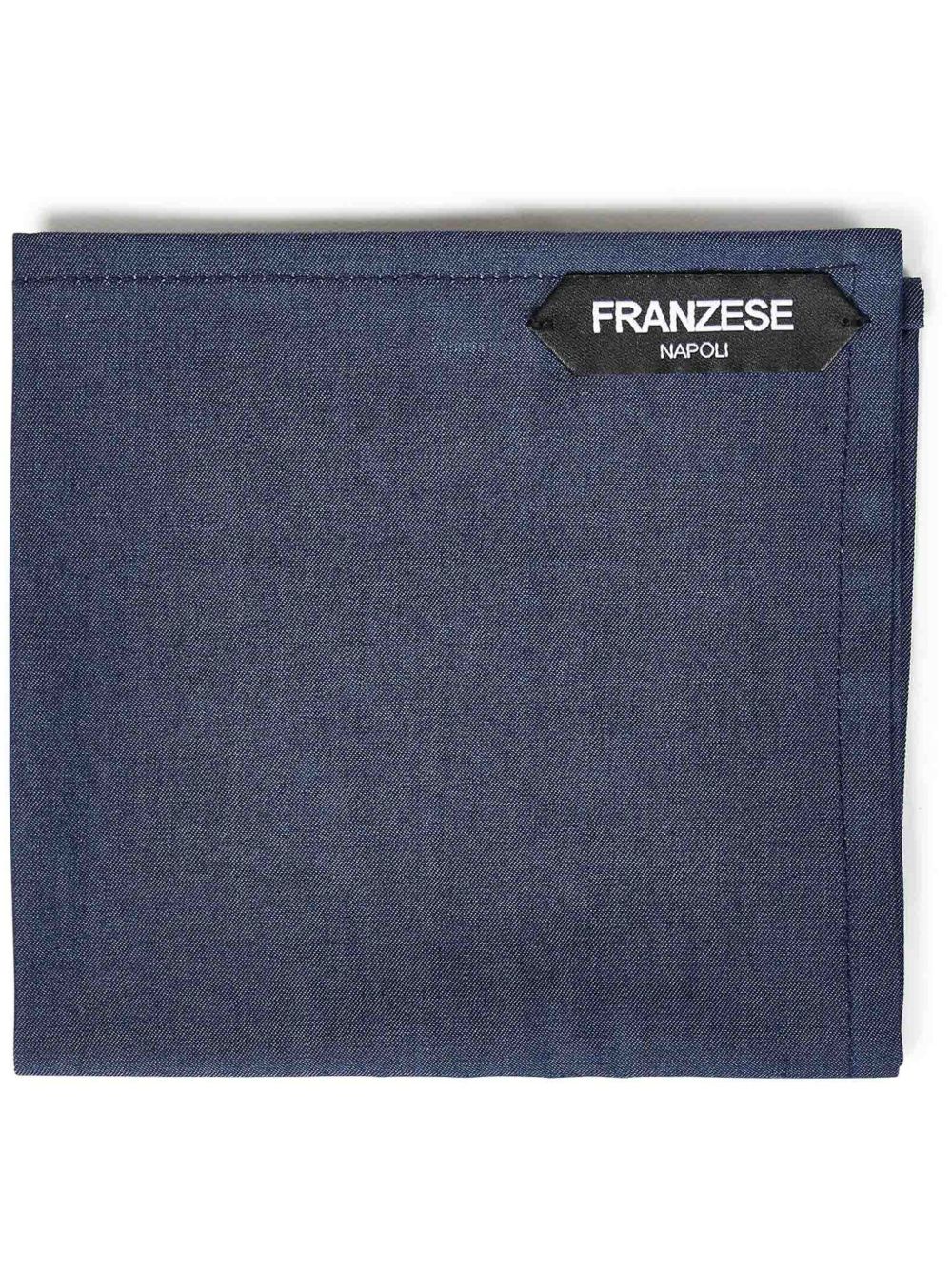 FRANZESE COLLECTION 标贴口袋方巾 - 蓝色