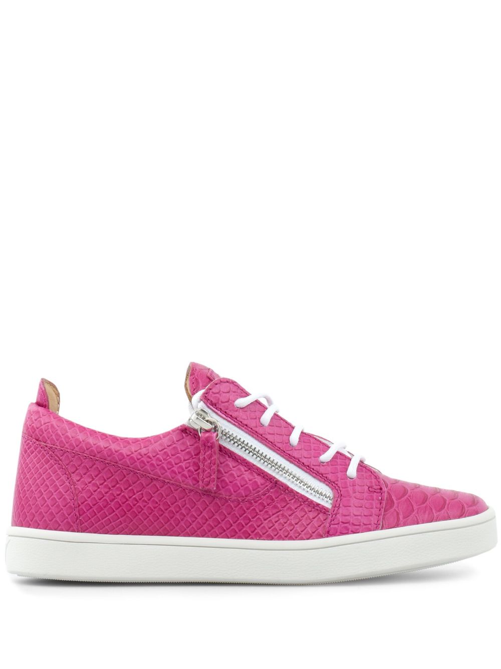 Giuseppe Zanotti Nicki 低帮皮质运动鞋 - 粉色
