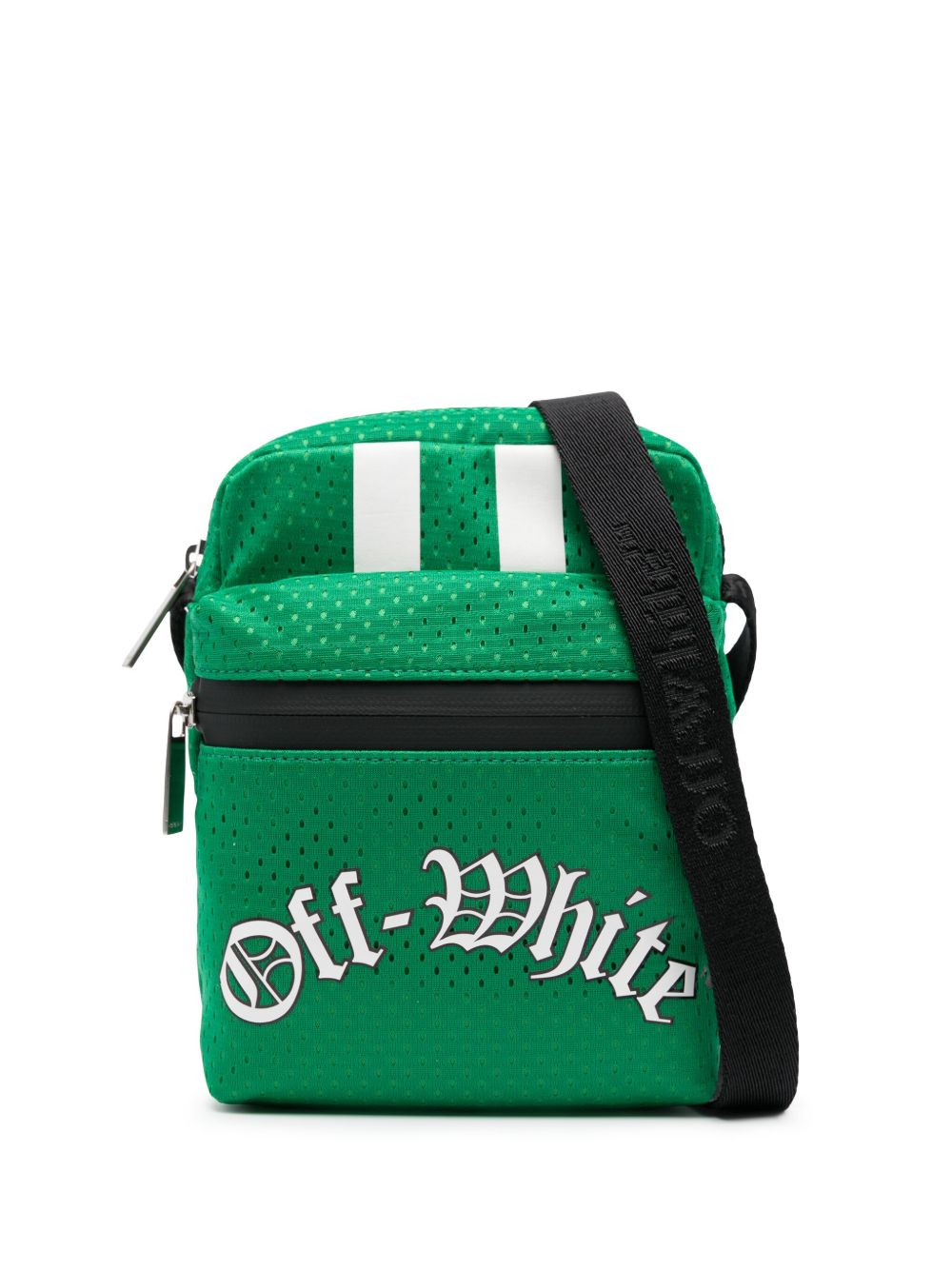 Off-White Outdoor 网纱邮差包 - 绿色