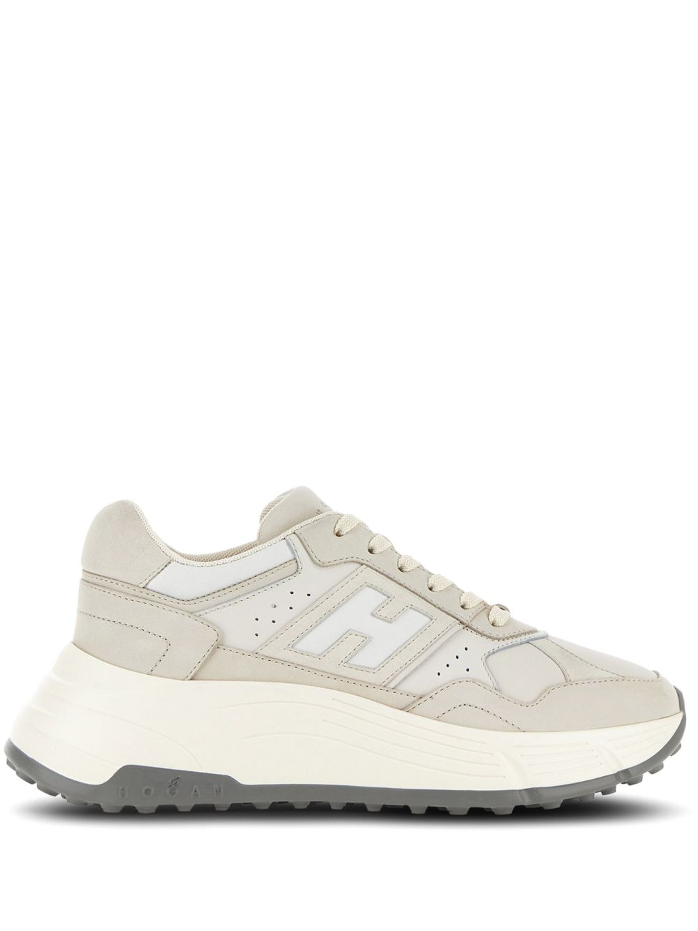 Hogan H669 皮质系带鞋 - 中性色