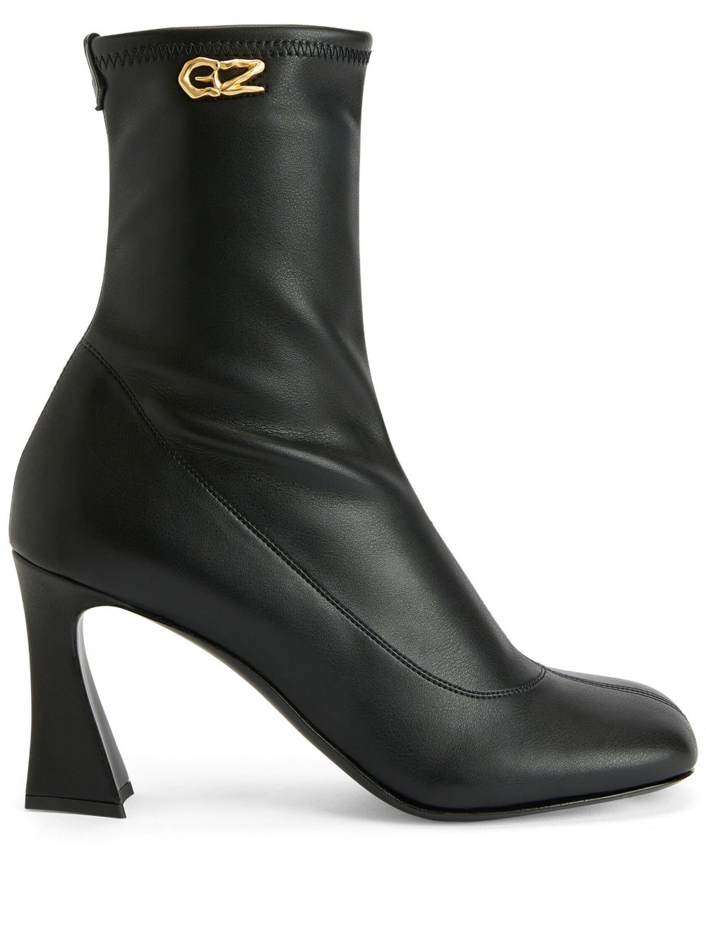 Giuseppe Zanotti Alethaa 皮质高跟及踝靴 - 黑色