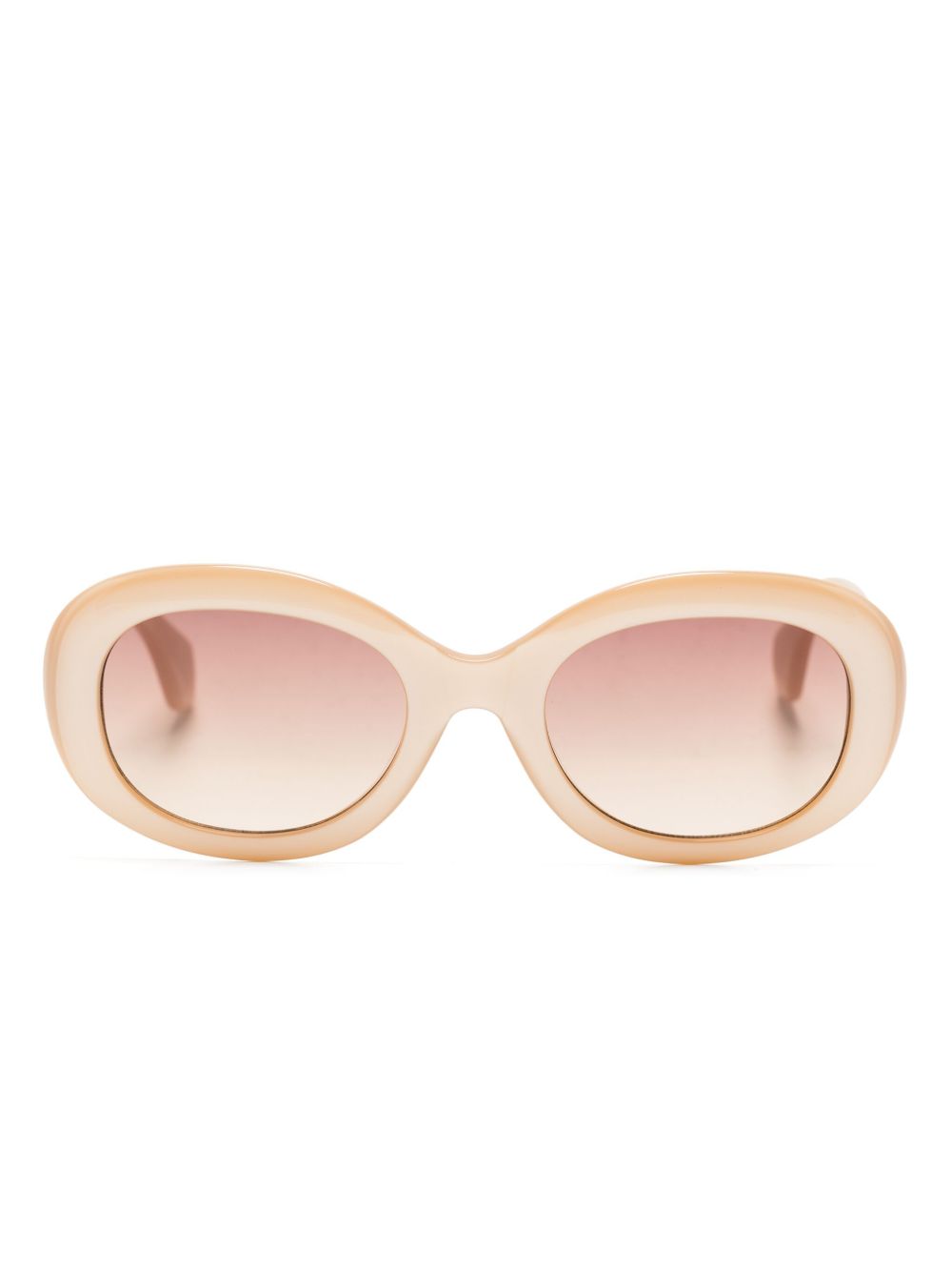 Vivienne Westwood Vivienne 椭圆形框太阳眼镜 - 中性色