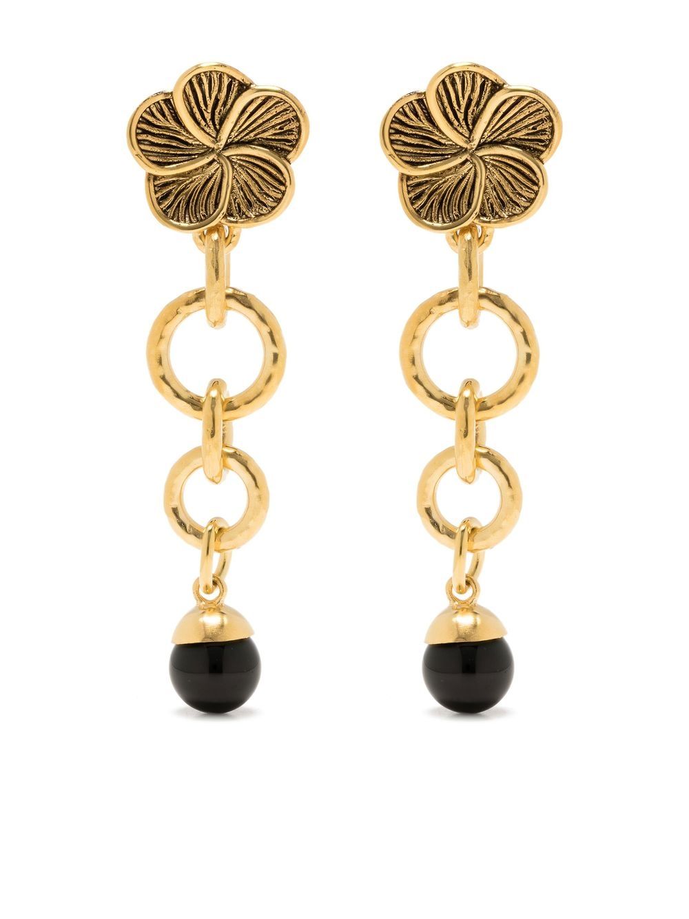Aurelie Bidermann Dallah 吊饰耳环 - 金色