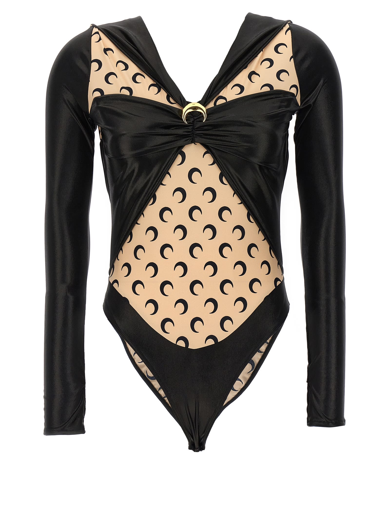 Marine Serre Draped Bodysuit