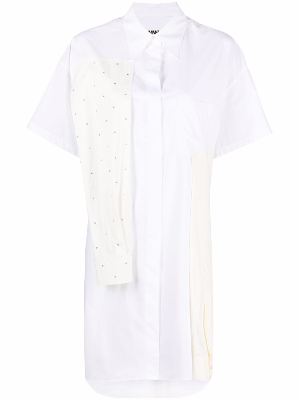 MM6 Maison Margiela 马丁·马吉拉时装屋 解构衬衫裙 - 白色