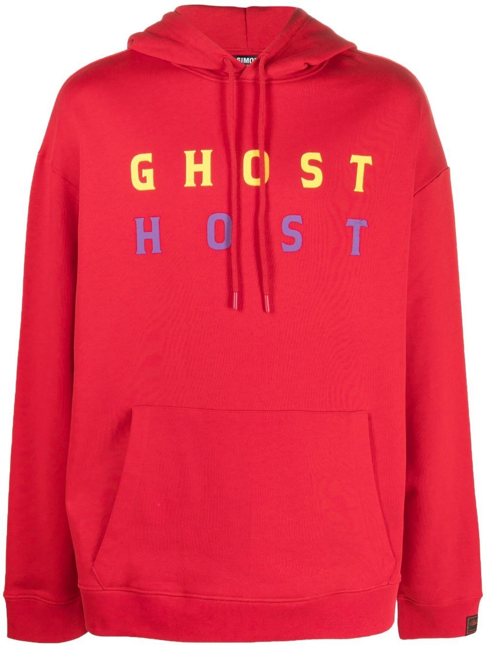 Raf Simons Ghost Host 印花连帽衫 - 红色