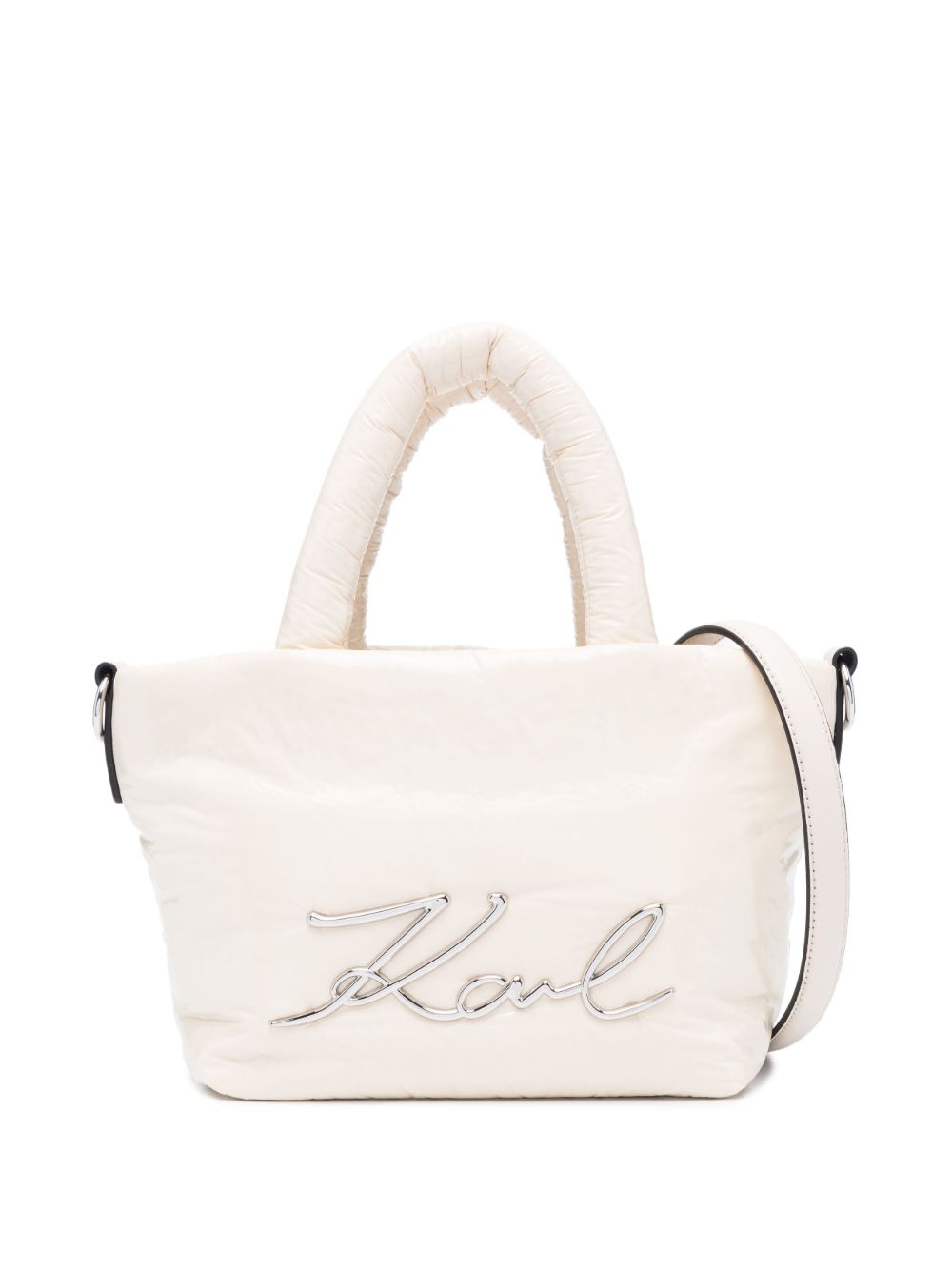 Karl Lagerfeld K/Signature 小号填充手提包 - 中性色