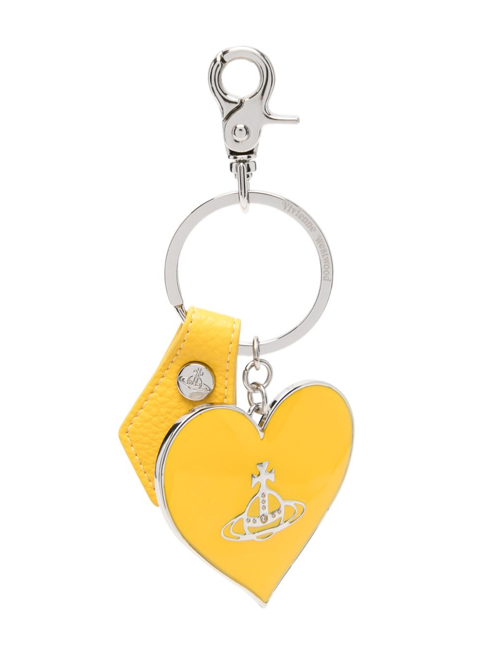 Vivienne Westwood Heart 土星钥匙扣 - 黄色