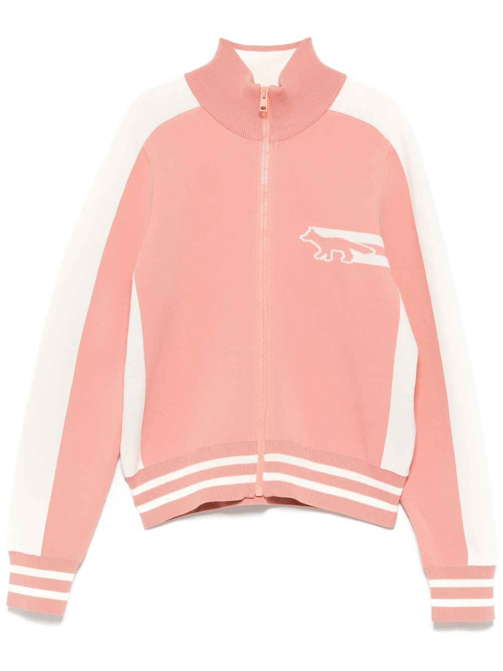 Maison Kitsuné Flash Fox 拉链开衫 - 粉色
