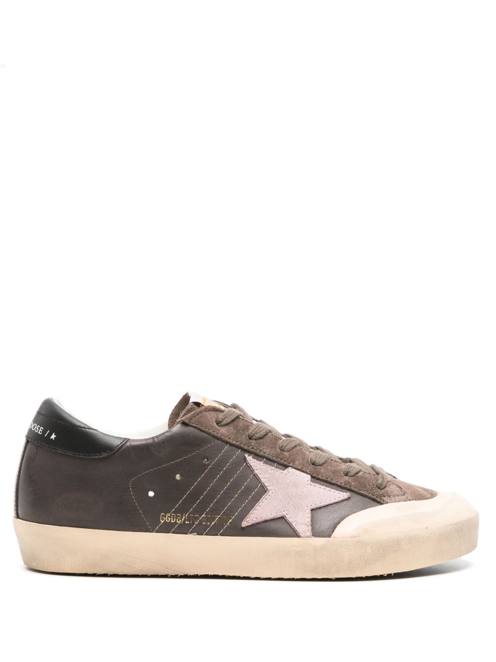 Golden Goose Superstar 拼接运动鞋 - 褐色
