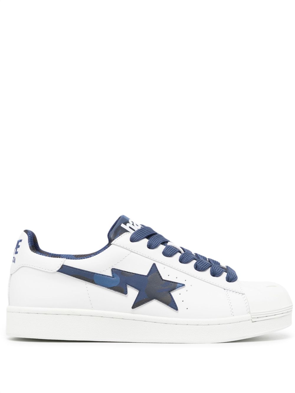 A BATHING APE® Skull STA logo印花运动鞋 - 蓝色