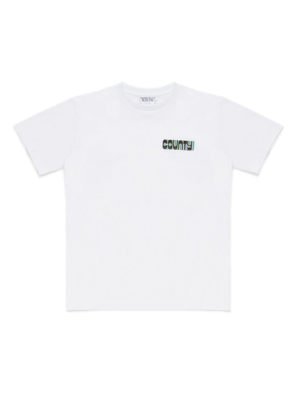 Marcelo Burlon County Of Milan Kids 交叉图案棉T恤 - 白色