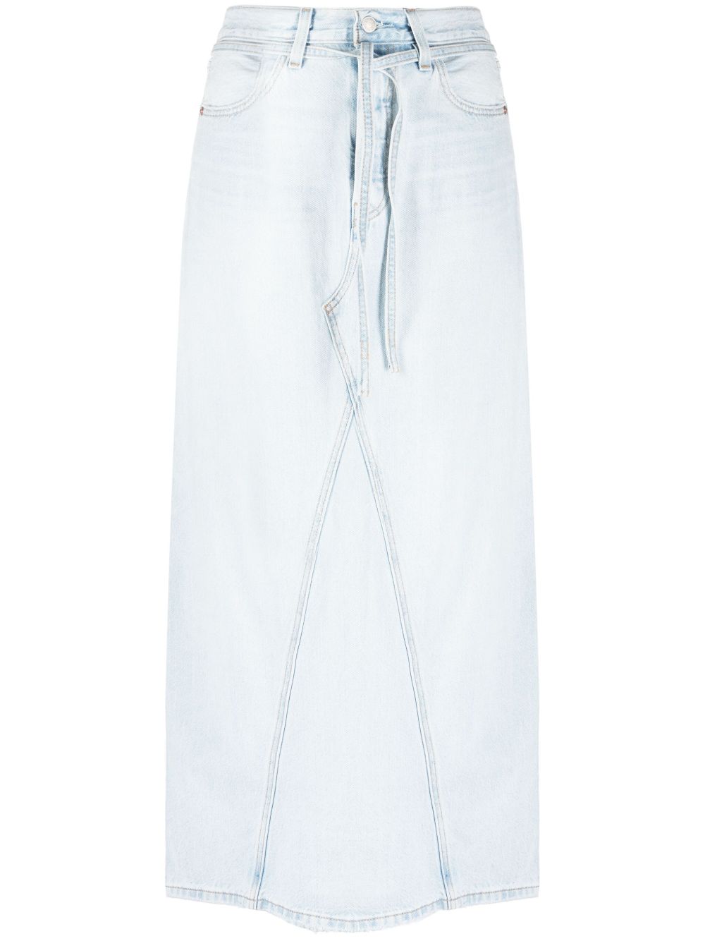 Levi's Icon 长款牛仔半身裙 - 蓝色