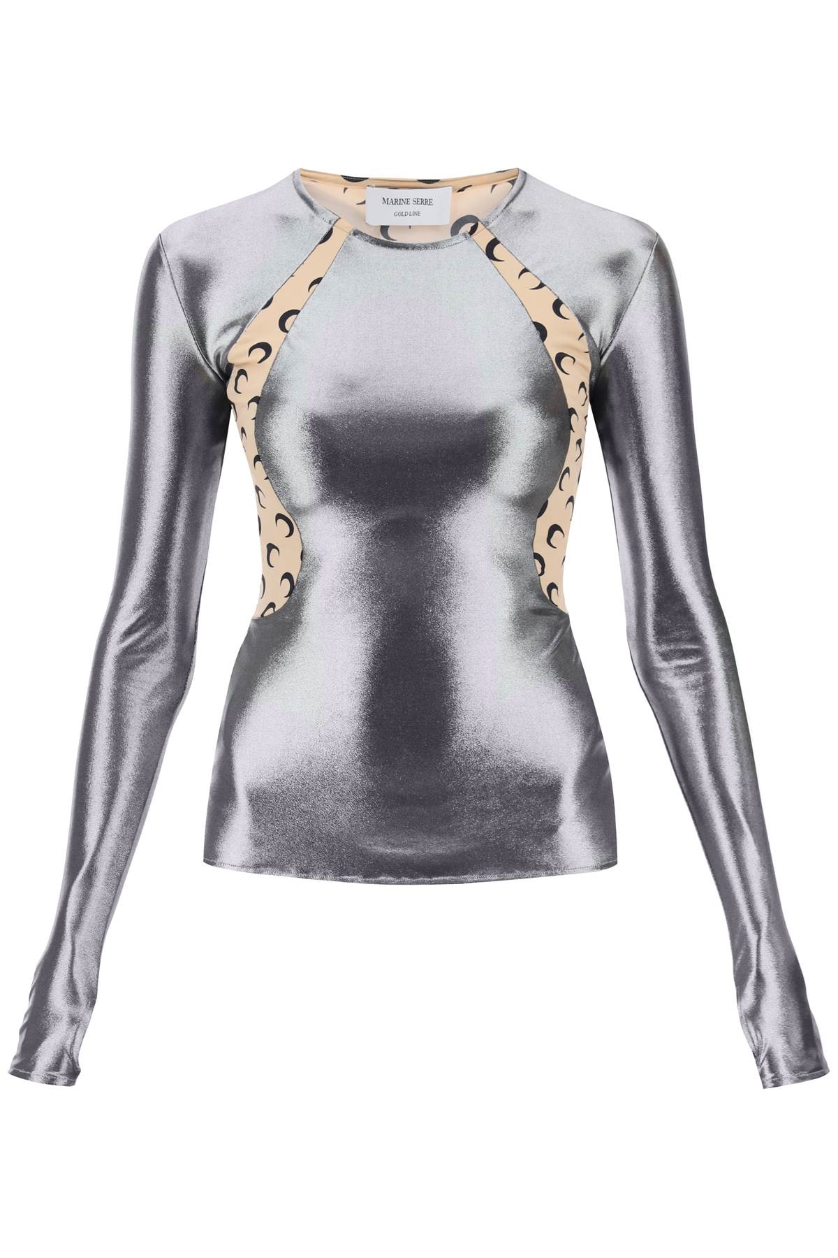 Marine Serre Long-sleeved Top In Regenerated Jersey